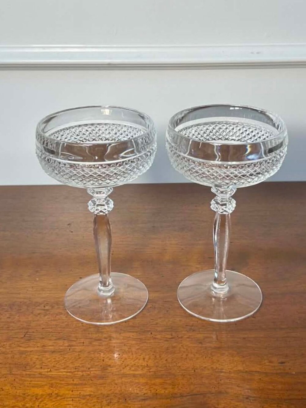 Riekes-Crisa lead crystal champagne coupes - Picture 3 of 10